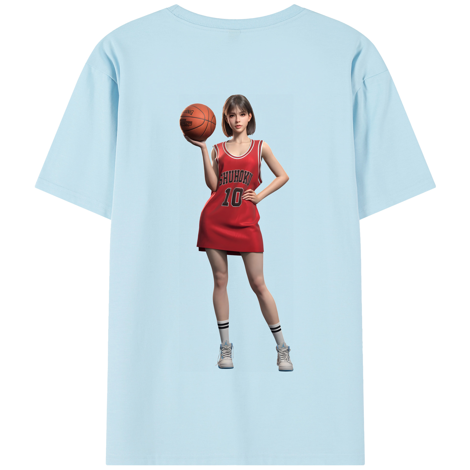 SLAM DUNK／スラムダンク 綿100％半袖Tシャツ（背面プリント）